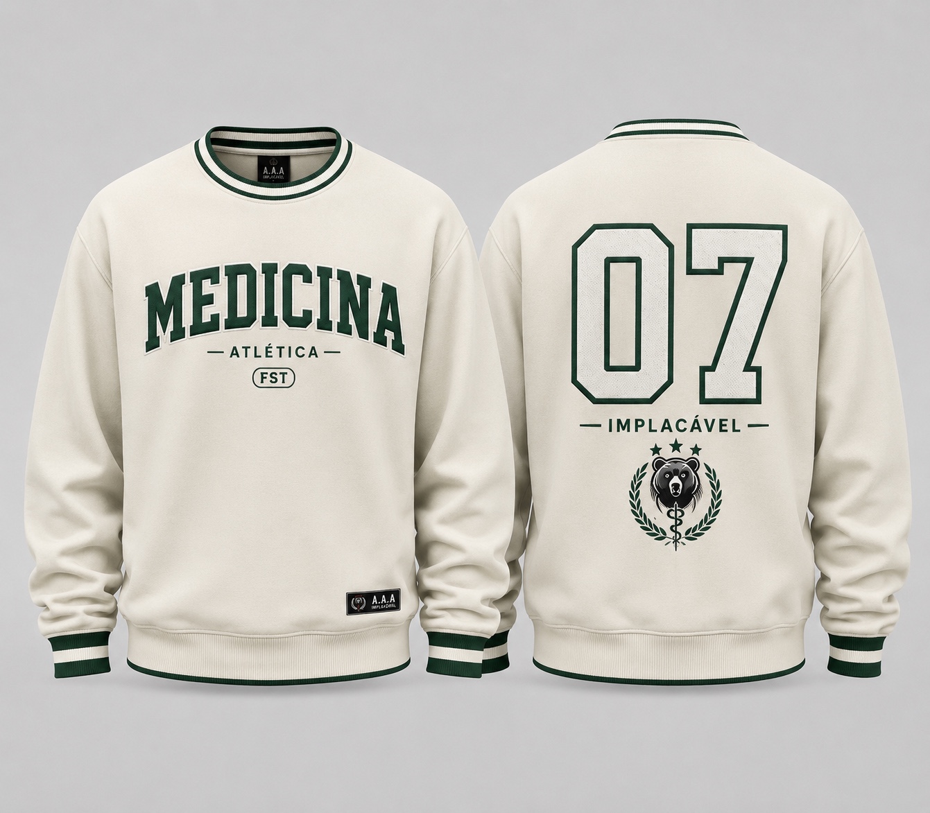 Moletom College Off-White